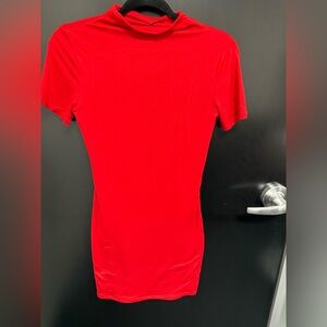 Naked Wardrobe Scarlet Red Top/Dress